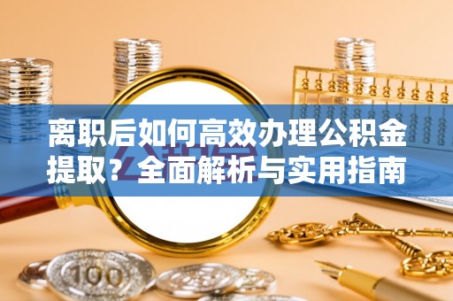 莒县离职后如何高效办理公积金提取？全面解析与实用指南