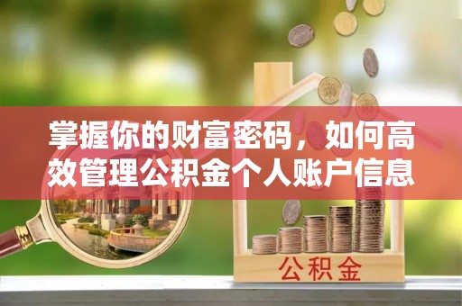 莒县掌握你的财富密码，如何高效管理公积金个人账户信息