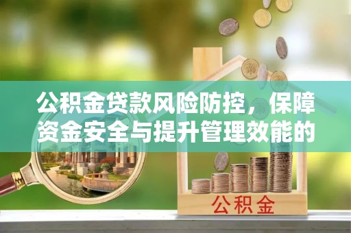 莒县公积金贷款风险防控，保障资金安全与提升管理效能的多维度探索