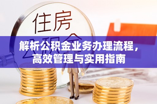 莒县解析公积金业务办理流程，高效管理与实用指南