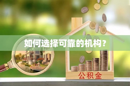 莒县如何选择可靠的机构？