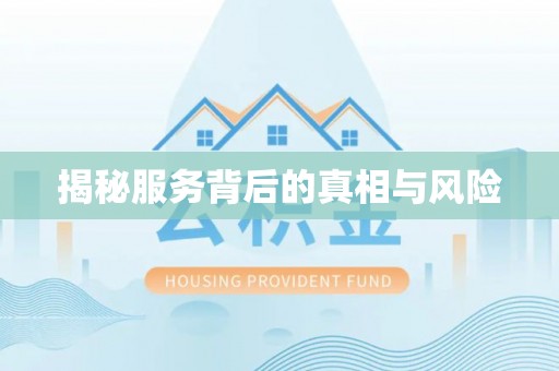 莒县揭秘服务背后的真相与风险