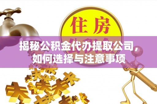 莒县揭秘公积金代办提取公司，如何选择与注意事项