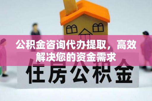 莒县公积金咨询代办提取，高效解决您的资金需求