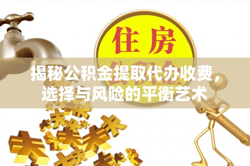 莒县揭秘公积金提取代办收费，选择与风险的平衡艺术