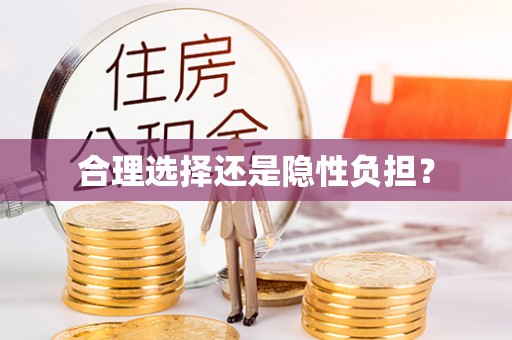莒县合理选择还是隐性负担？